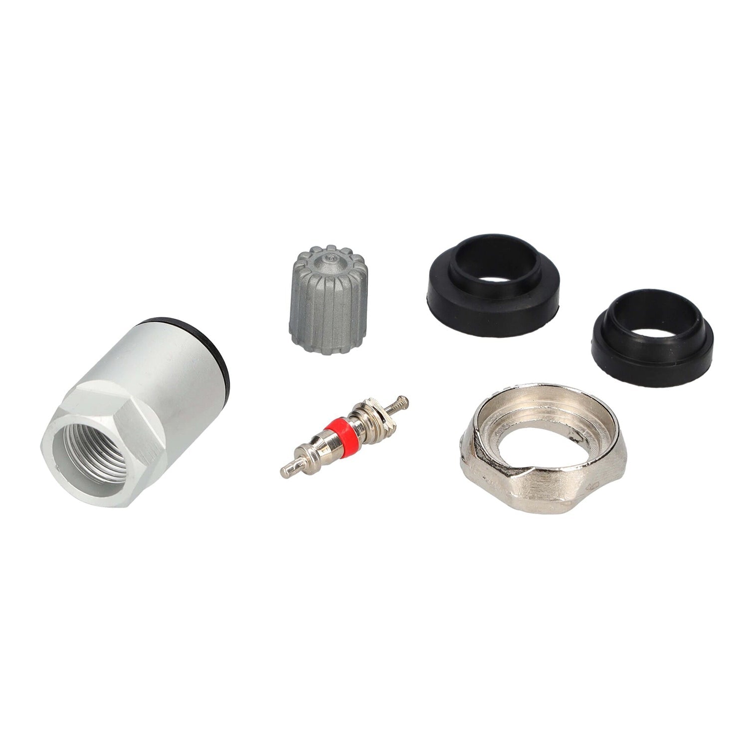 Kit-set di riparazione TPMS, valvola sensore pressione pneumatici in alluminio, compatibile con auto e moto, manutenzione domestica e professionale