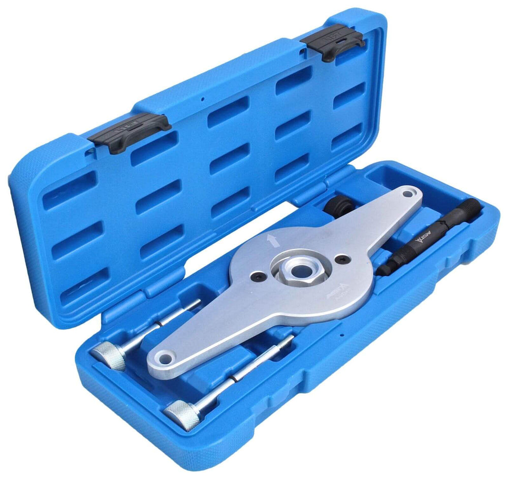 Kit-set di utensili per il fissaggio dell'ammortizzatore di vibrazioni del motore, compatibile con 1.8 2.0 TFSI TSI VAG, strumento per la rimozione della puleggia