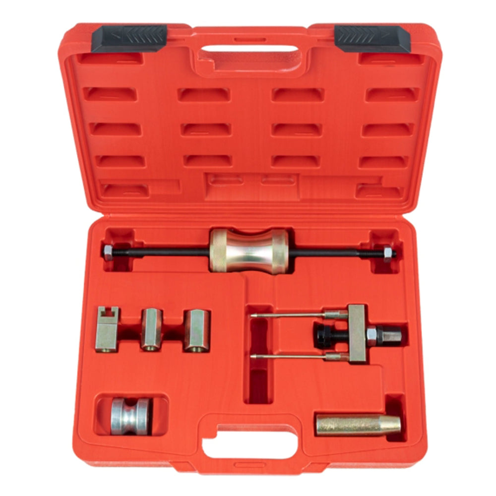 Kit-set estrattore iniettori ,strumenti per la rimozione iniettore motori diesel, per l'installazione della guarnizione,con martello scorrevole,compatibili con VW Audi TDI