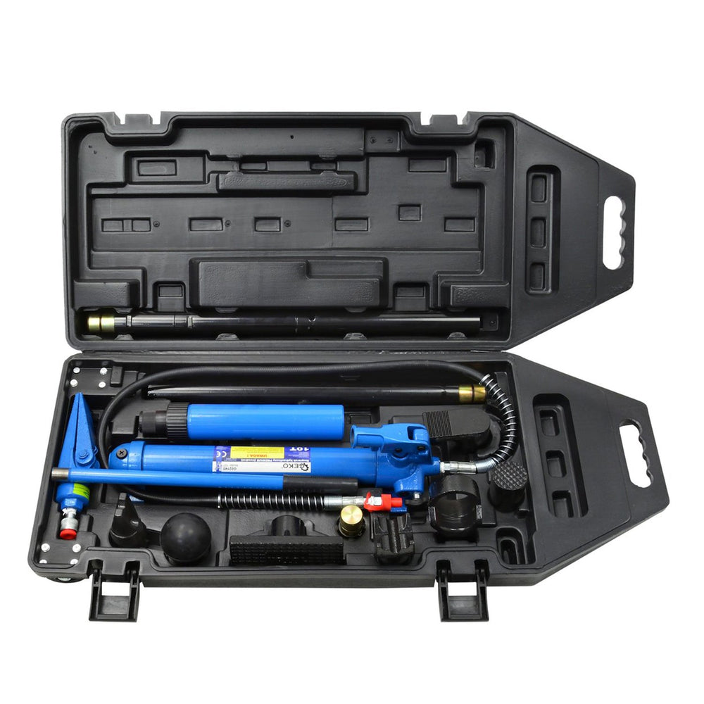 Kit-set idraulico per la raddrizzatura e la rimozione delle ammaccature della carrozzeria, per riparazione, 10 tonnelllate, utensile professionale automobilistico, Geko
