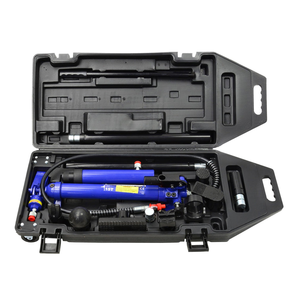 Kit-set idraulico per la raddrizzatura e la rimozione delle ammaccature della carrozzeria, per riparazione, 15 tonnelllate, utensile professionale automobilistico