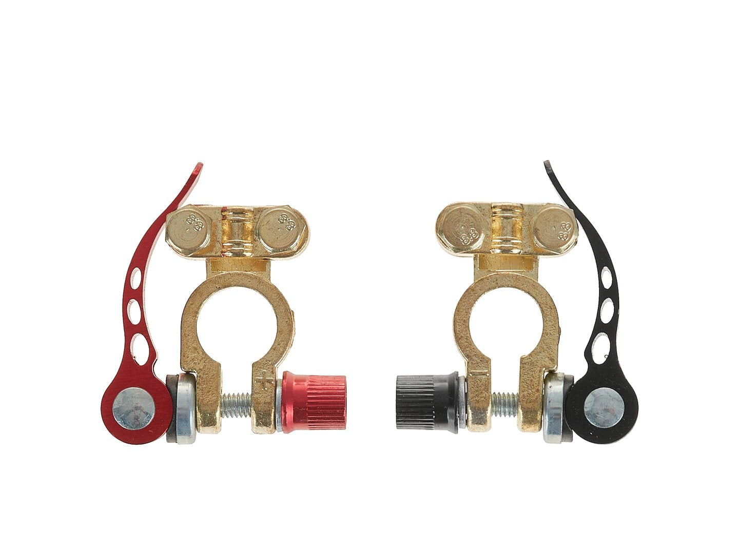 Kit-set morsetti per batteria, a palo per auto, a sgancio rapido, furgoni, navi, camper, 6/12V, Geko