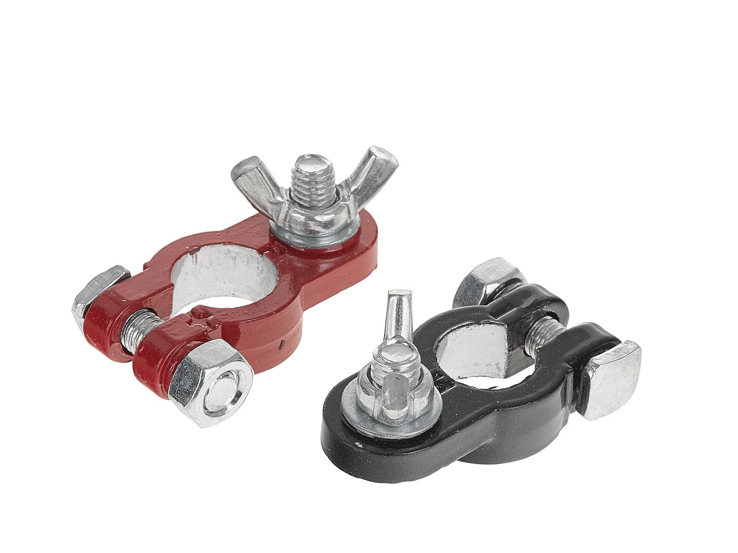 Set-kit 2 morsetti terminali per cavi batteria connettori in alluminio accessorio universale per auto, Geko