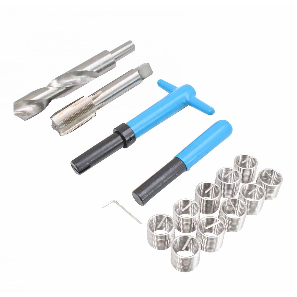 Kit-set riparazione filettatura , attrezzi ripristino filetti M20 x 1.50, inserto compatibile, utensili manuali per auto