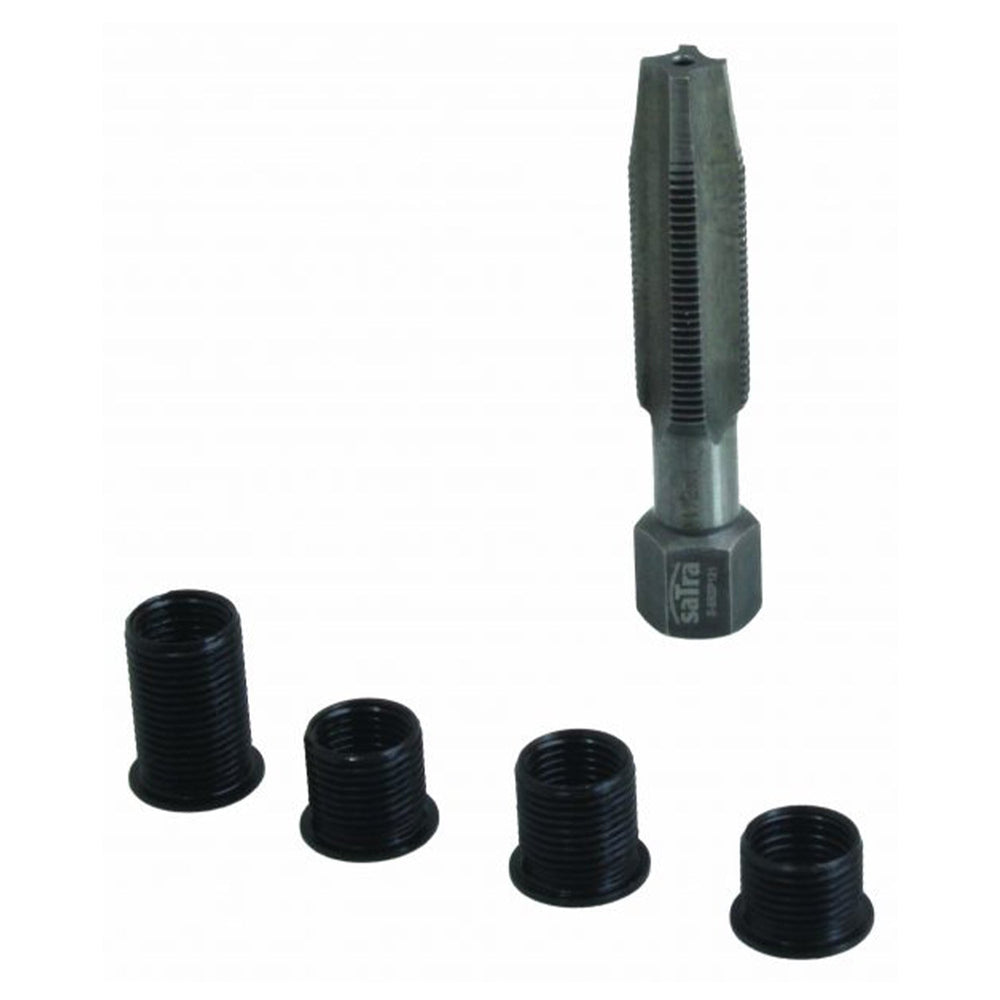 Kit-set riparazione filettatura candele, attrezzi ripristino candelette  M10X1.0, inserto compatibile, utensili manuali per auto
