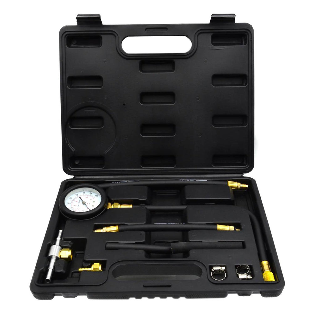 Kit-set tester pressione, compressione iniezione carburante, manometro diagnostico, testare la pressione benzina dell’auto, 0 - 7 bar
