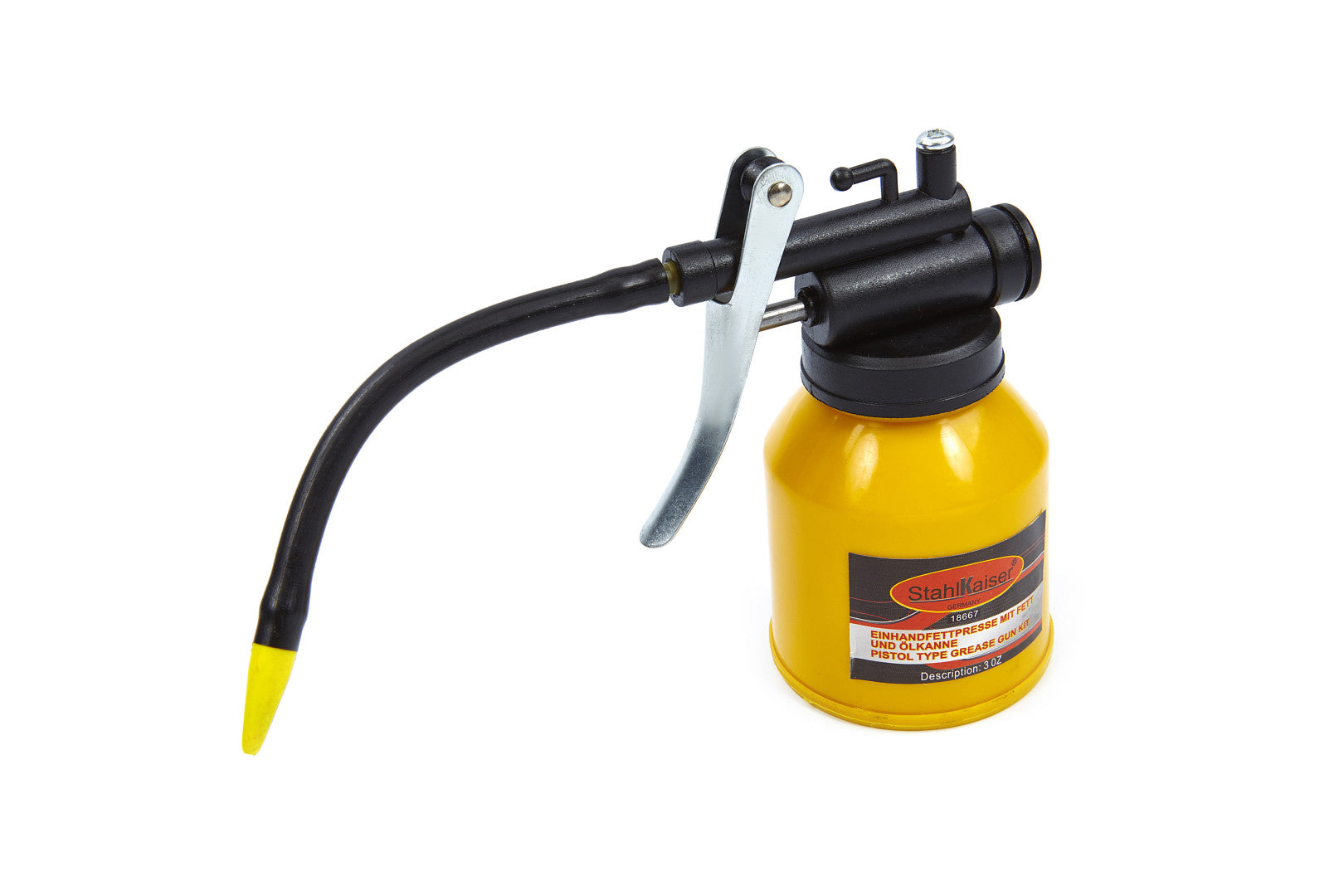 Kit-set testina ingrassatore professionale – set accessori con accoppiatore rapido, tubo flessibile 20 cm, ugello sottile, 120 ml