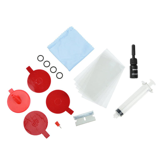 Kit -set riparazione parabrezza auto, strumenti per vetro con resina e siringhe a pressione, per riparare le incrinature, scheggiature, fessure e graffi, M2