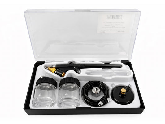Kit aerografo con compressore d'aria per hobby e artigianato arte delle unghie per decorare torte, cosmetici, grafica e così via, 6 pezzi BD138 Gebo Tools