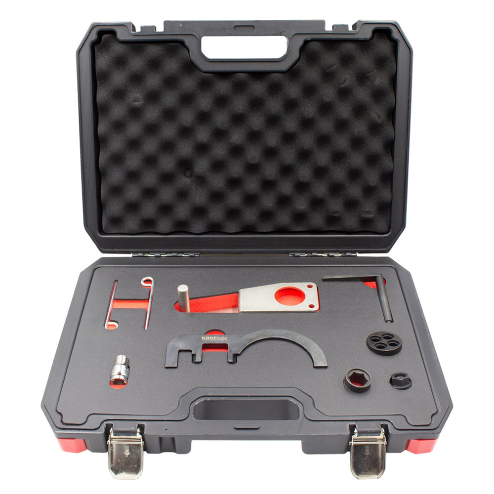 Kit-set messa in fase motori, attrezzi per il bloccaggio della cinghia di distribuzione dell'albero a camme del motore, compatibile con BMW N47 N57