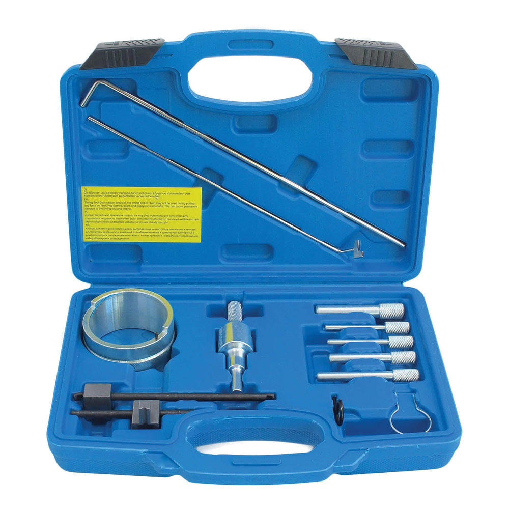Kit-set messa in fase motori, attrezzi per il bloccaggio della cinghia di distribuzione dell'albero a camme del motore, compatibile con Citroën Peugeot 1.8 / 2.0