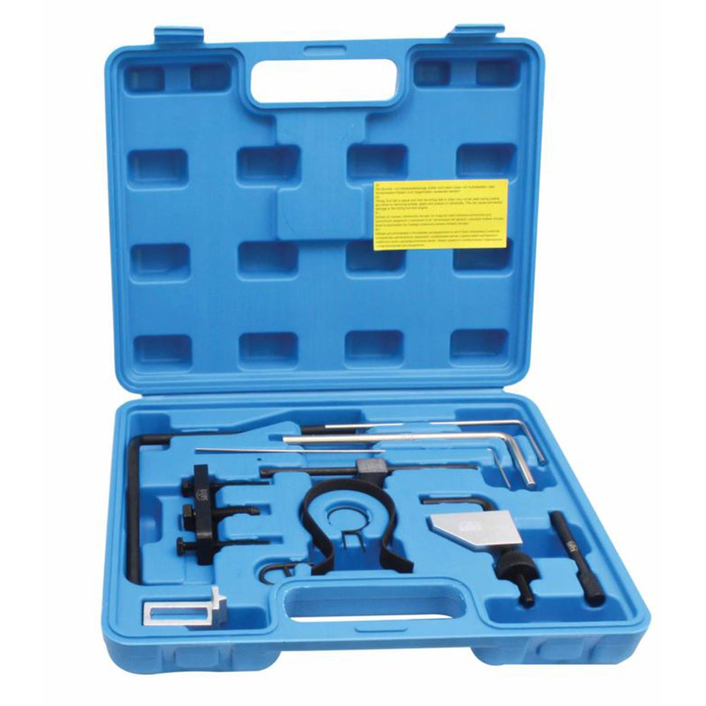 Kit-set messa in fase motori, attrezzi per il bloccaggio della cinghia di distribuzione dell'albero a camme del motore, compatibile con Citroën Peugeot 2.0 / 2.2 HDi