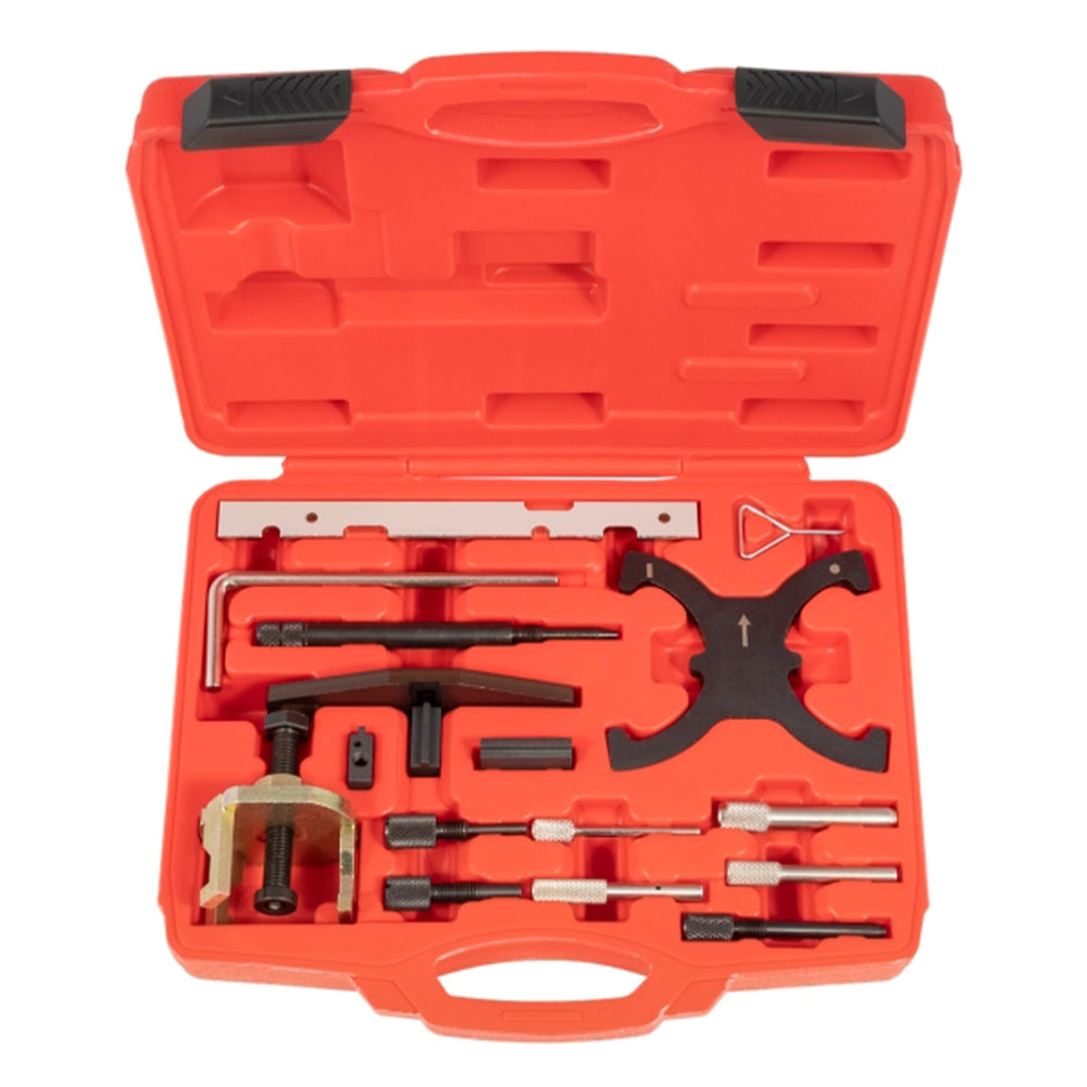 Kit-set messa in fase motori, attrezzi per il bloccaggio della cinghia di distribuzione dell'albero a camme del motore, compatibile con Ford benzina e diesel