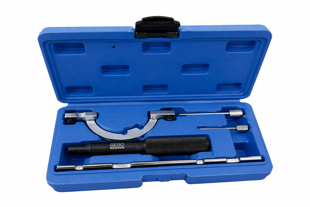 Kit-set messa in fase motori, attrezzi per il bloccaggio della cinghia di distribuzione dell'albero a camme del motore, compatibile con Opel 1.0 1.2 1.4 12V Gebo Tools