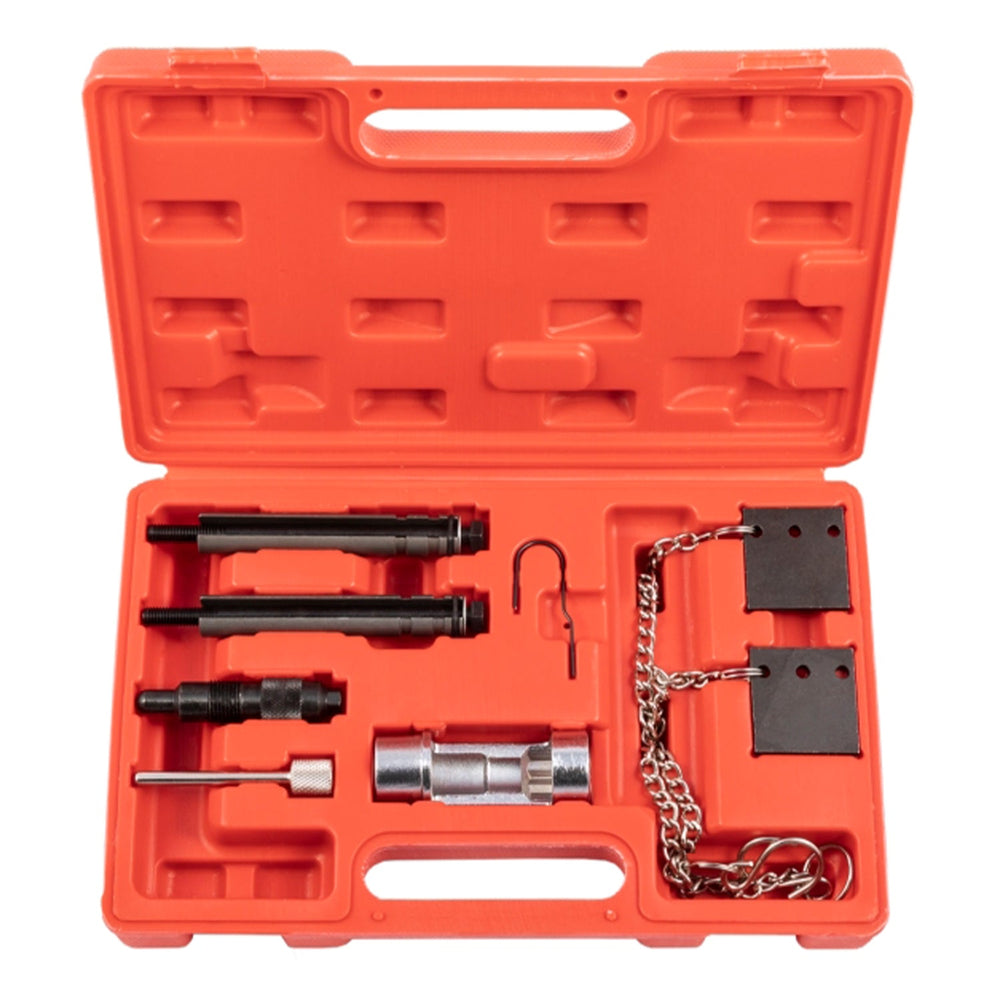 Kit-set messa in fase motori, attrezzi per il bloccaggio della cinghia di distribuzione dell'albero a camme del motore, compatibile con VW Audi V6 V8 TDI