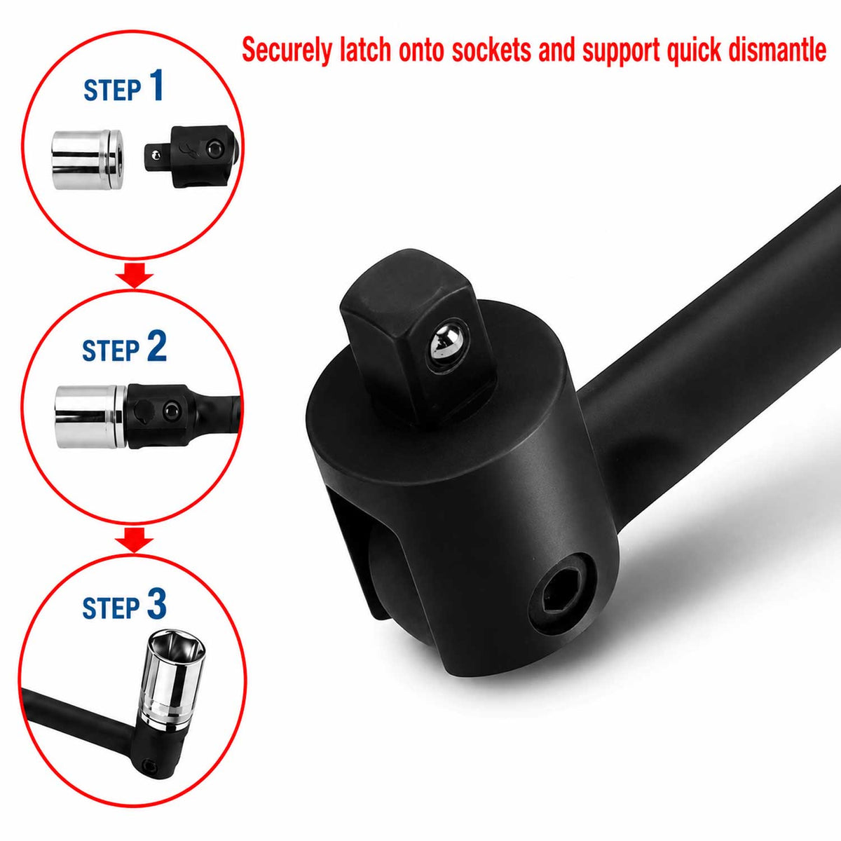 Kit-set riparazione per leva snodata da 1/2",  a cricco reversibile, per camion e mezzi pesanti Gebo Tools
