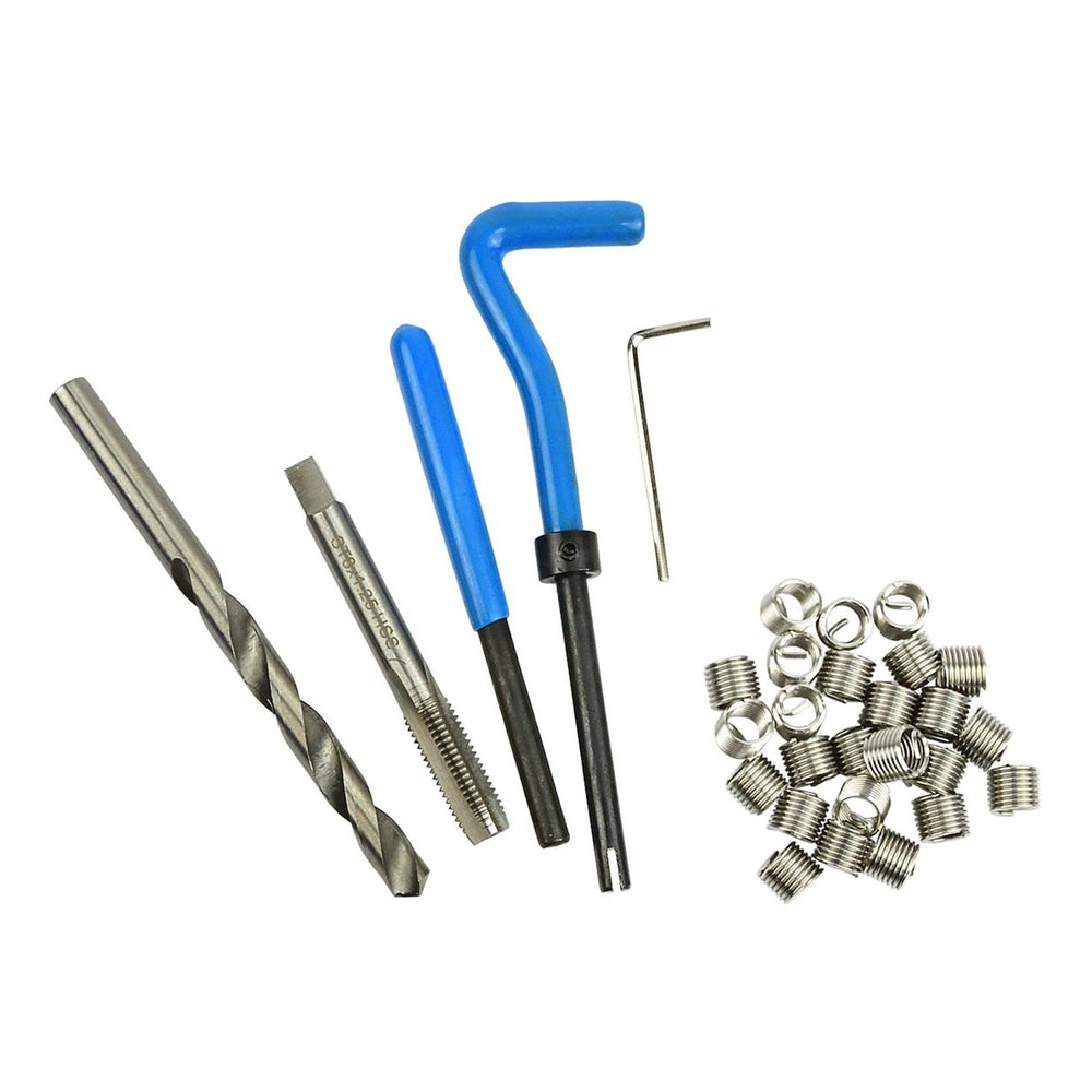 Kit riparazione filettatura M8 x 1.25, strumenti di riparazione filo, set inserto compatibile ,utensili manuali per per filetti auto Geko