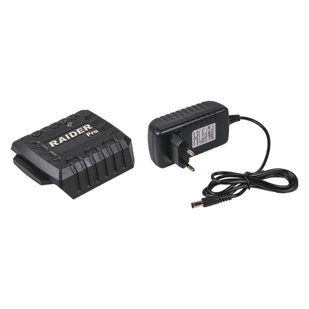 Kit set 2pz batterie 20V 2.0Ah + caricabatterie rapido ioni al litio, Raider