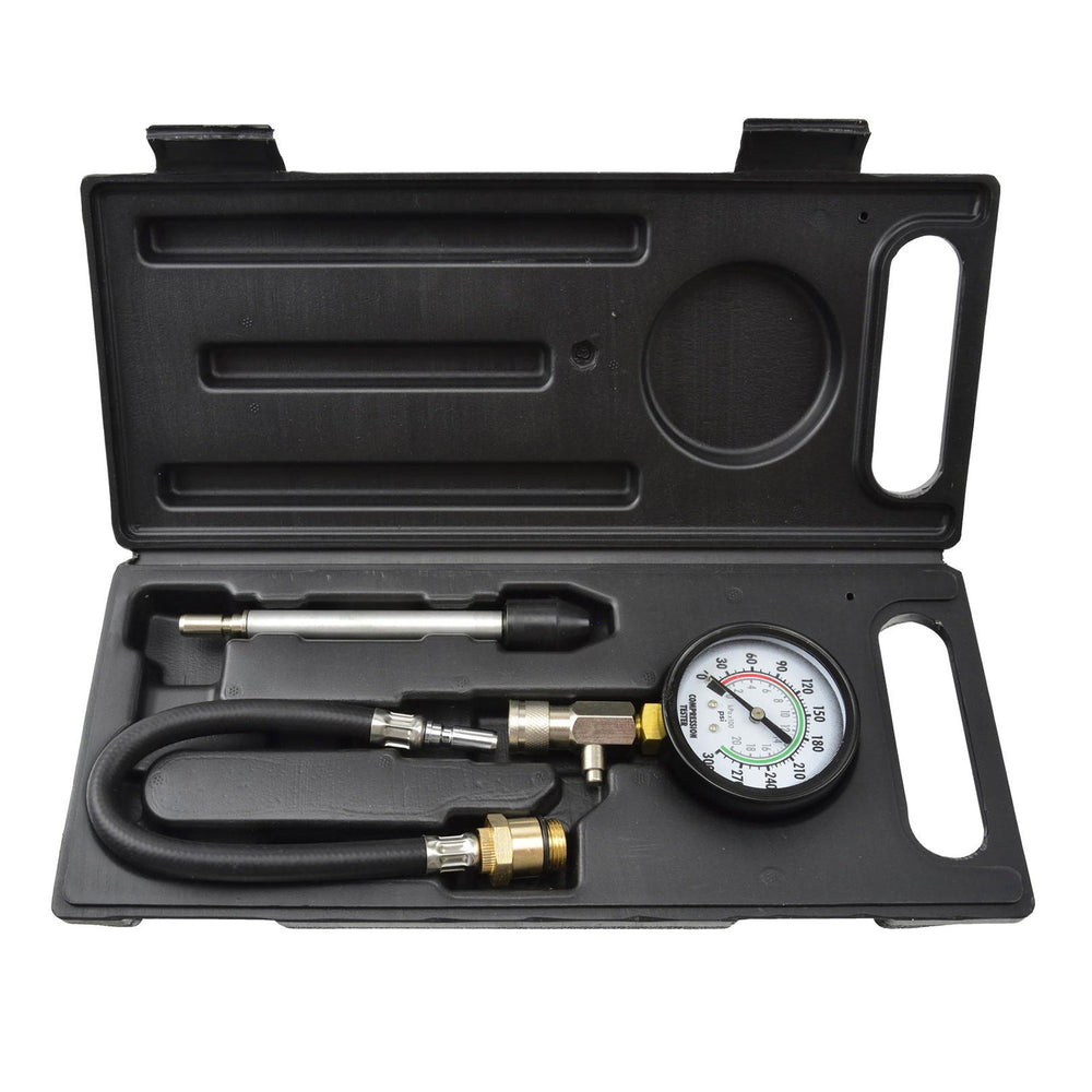 Kit  strumenti tester per compressione, motore a benzina, per auto e moto 0-20 Bar, manometro di compressione, strumento diagnostica cilindro