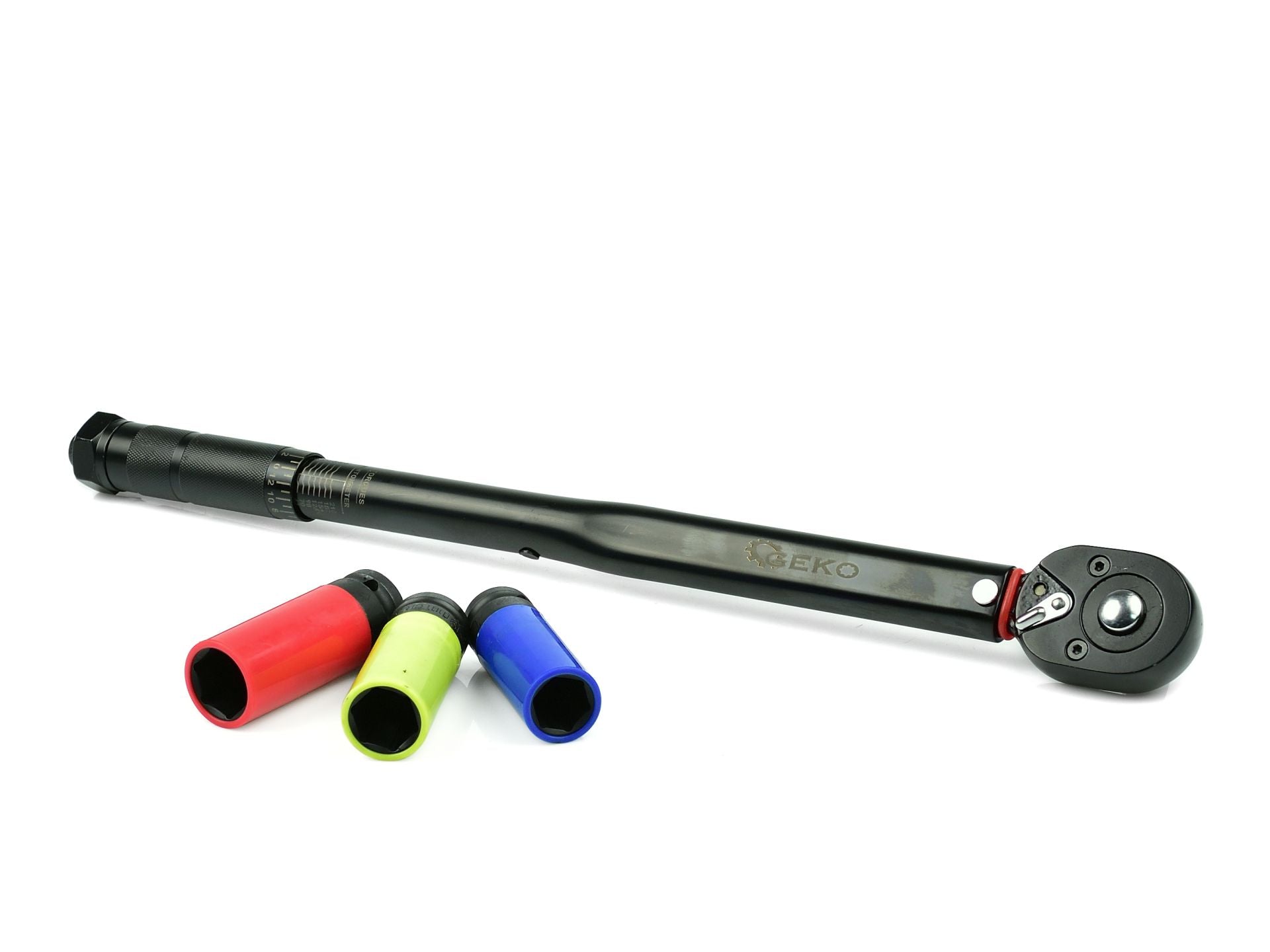 Set chiave dinamometrica 1/2", 28-210 Nm, con bussole a impatto 17 19 21mm, chiave a scatto