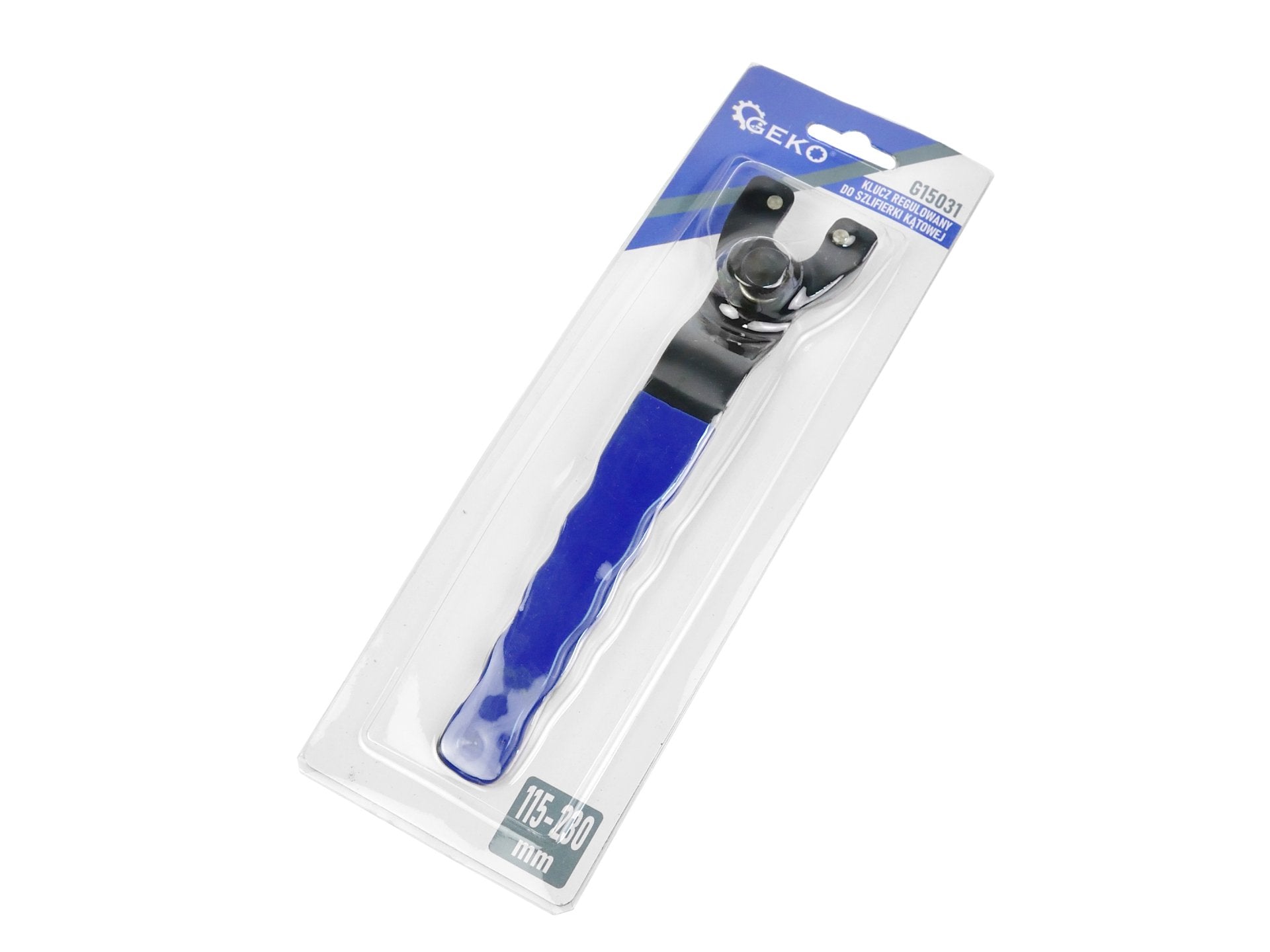 Chiave a perni per smerigliatrice angolare, a ghiera, chiave a brugola regolabile 115-230mm, chiave angolare universale per smerigliatrice con manico in plastica (blu nero)