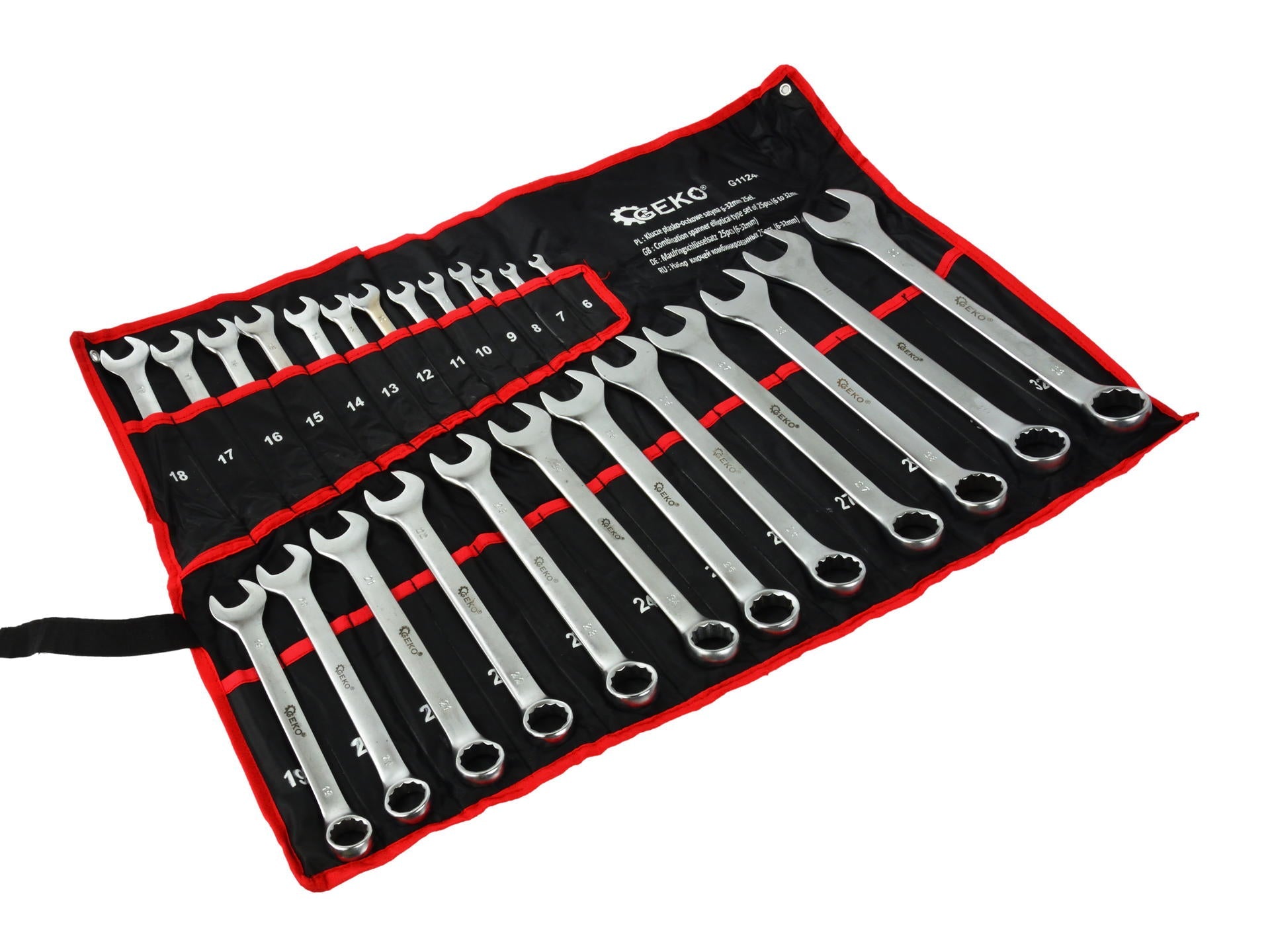 Set chiavi combinate anello e forchetta, chiavi inglesi, professionali, 6–32 mm, 25 pezzi