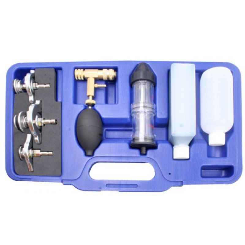 Verifica guarnizione testa cilindro tester perdite CO2 acqua di raffreddamento, kit test guarnizioni testata, tester liquido freni, kit tester perdite di combustione