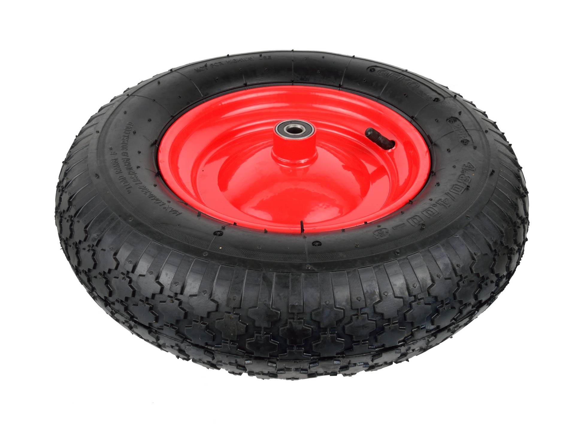 Ruota per carriola 4.00-8/2PR cerchio rosso