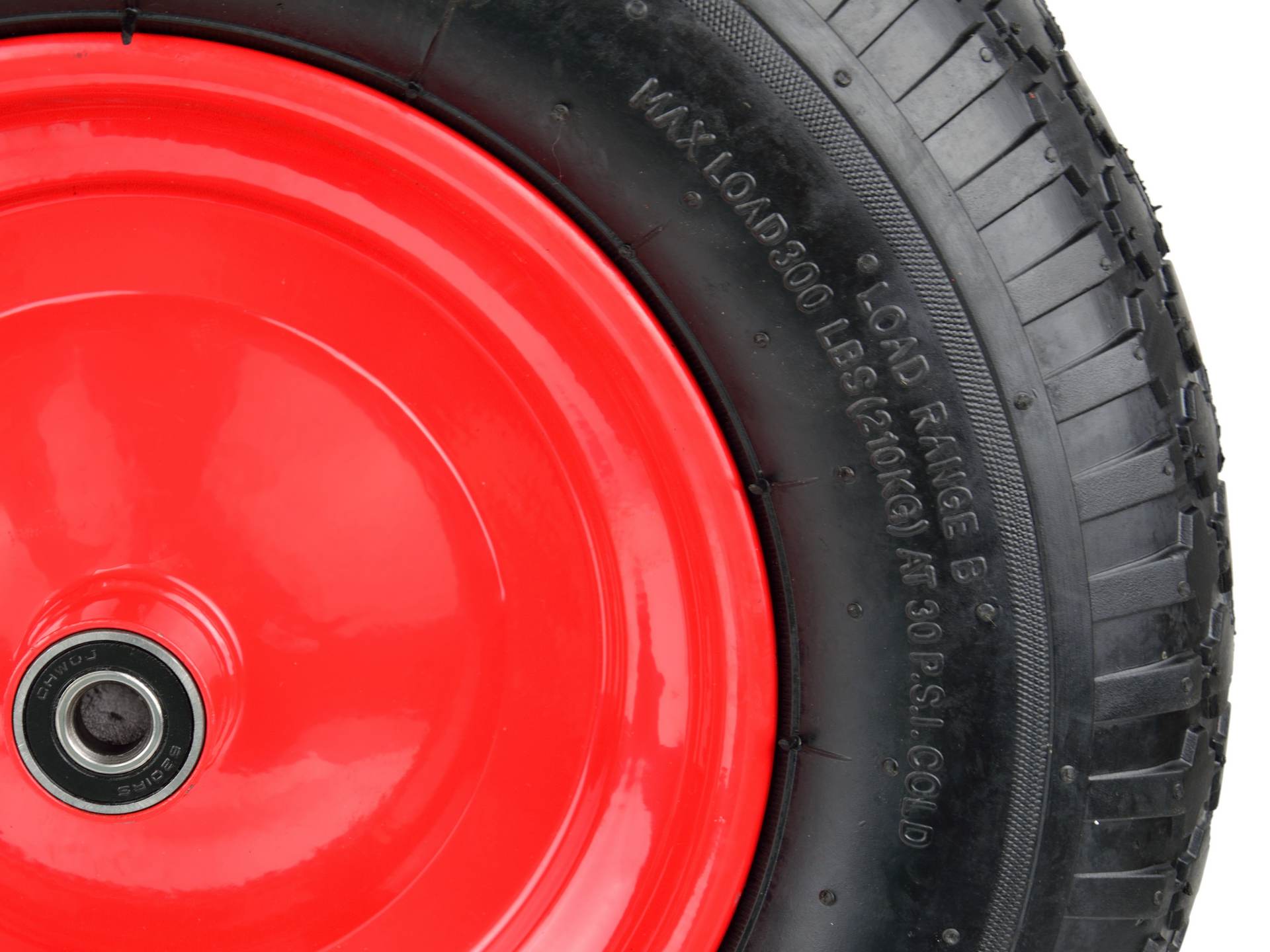 Ruota per carriola 4.00-8/2PR cerchio rosso