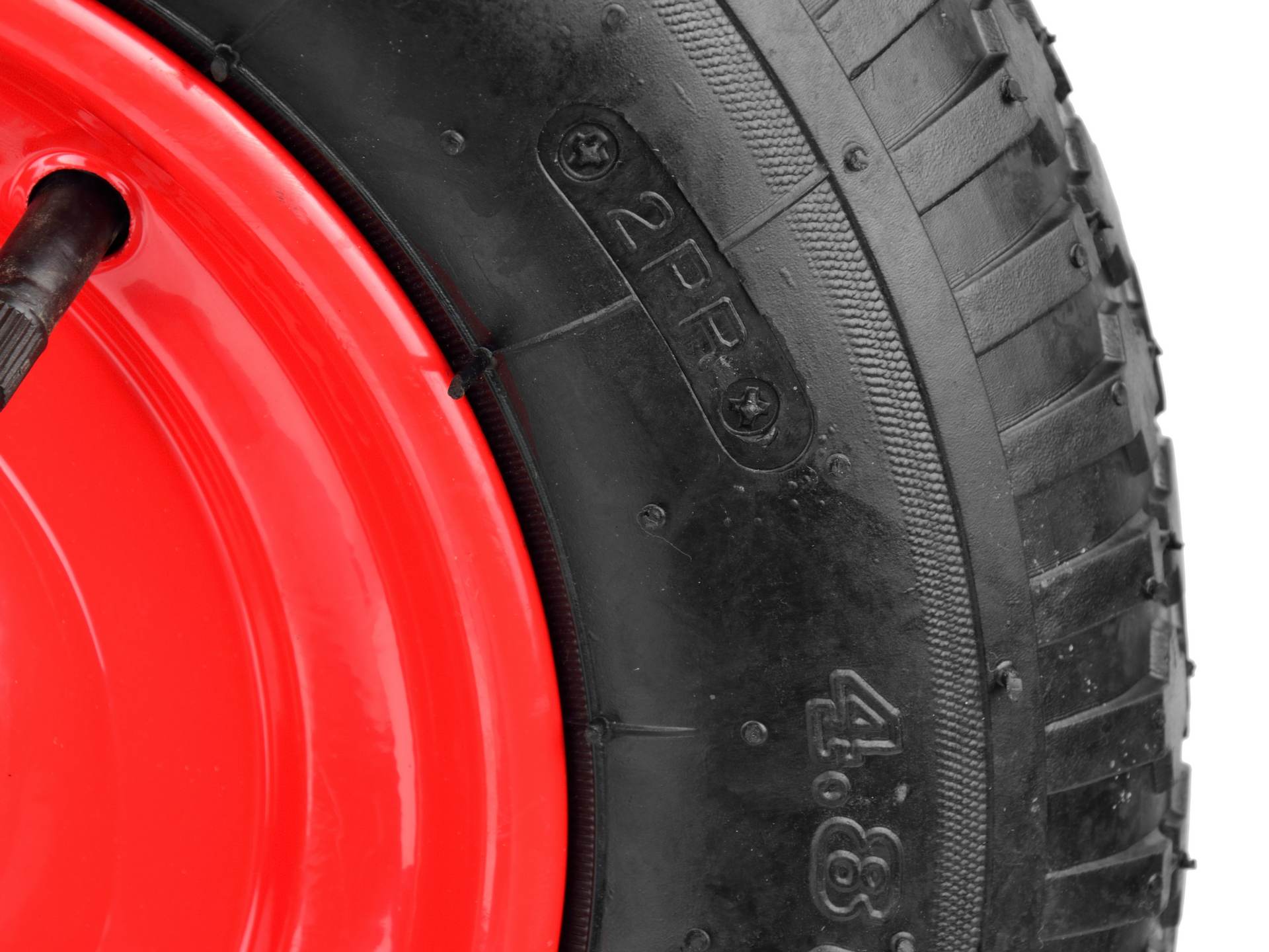 Ruota per carriola 4.00-8/2PR cerchio rosso