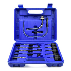 Valigetta con 13 adattatori per l'inserimento di olio nei cambi automatici, kit adattatore per riempimento fluido trasmissione, set adattatore per riempimento olio fluido trasmissione ATF, set di strumenti per connettore riempimento olio cambio automatico