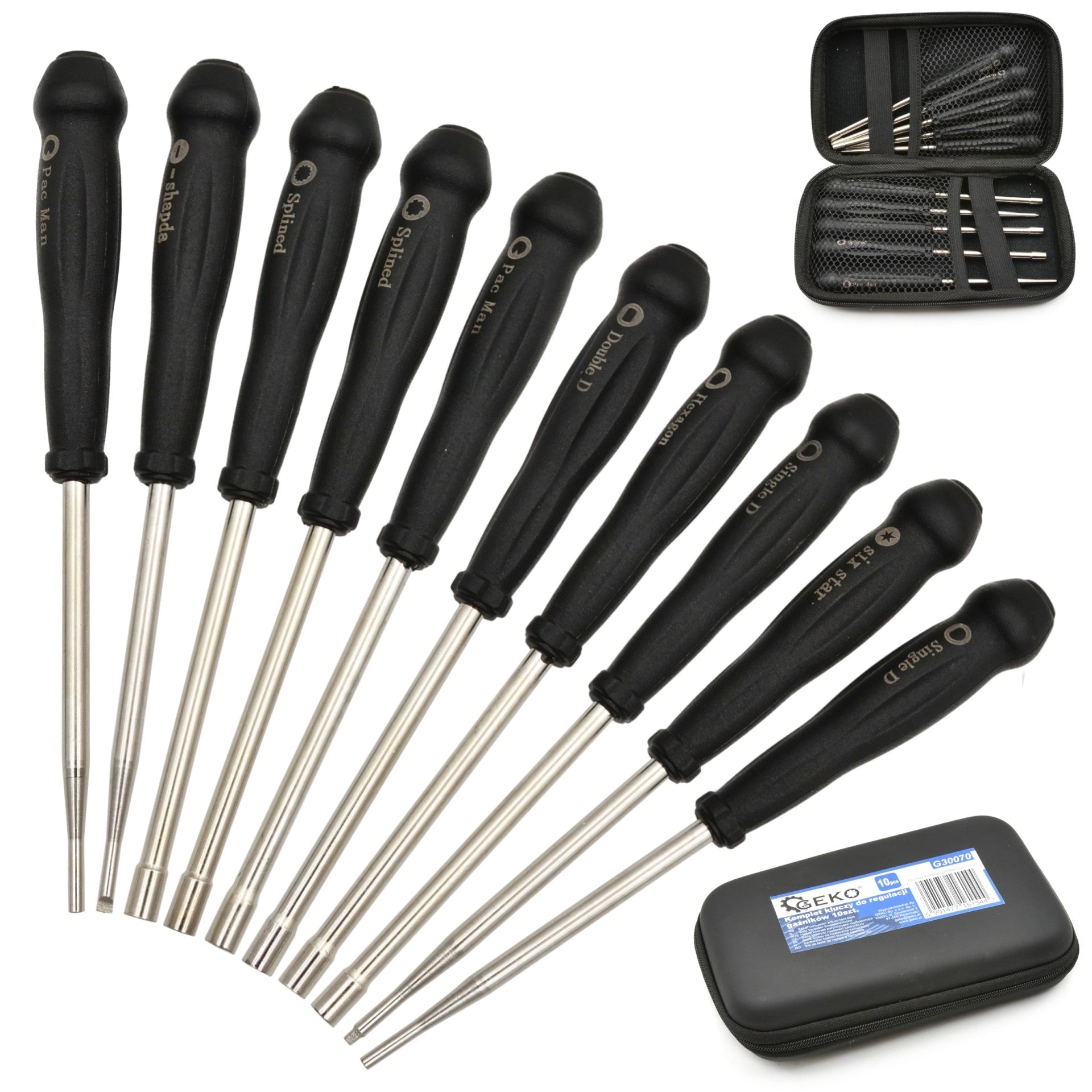 Kit di 10 cacciaviti per la regolazione del carburatore, kit di strumenti per regolare comuni carburatori