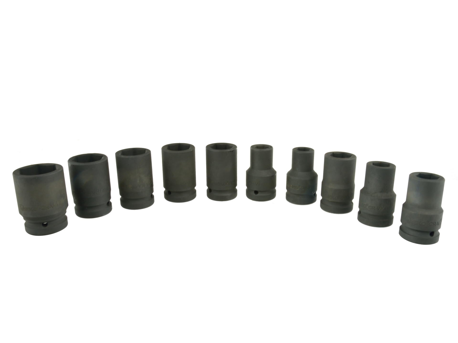 Set bussole a impatto 1" pollice, 17-41 mm bussole-boccole a impulsi profonde 10 pz, per riparazioni auto e cambio gomme, Geko
