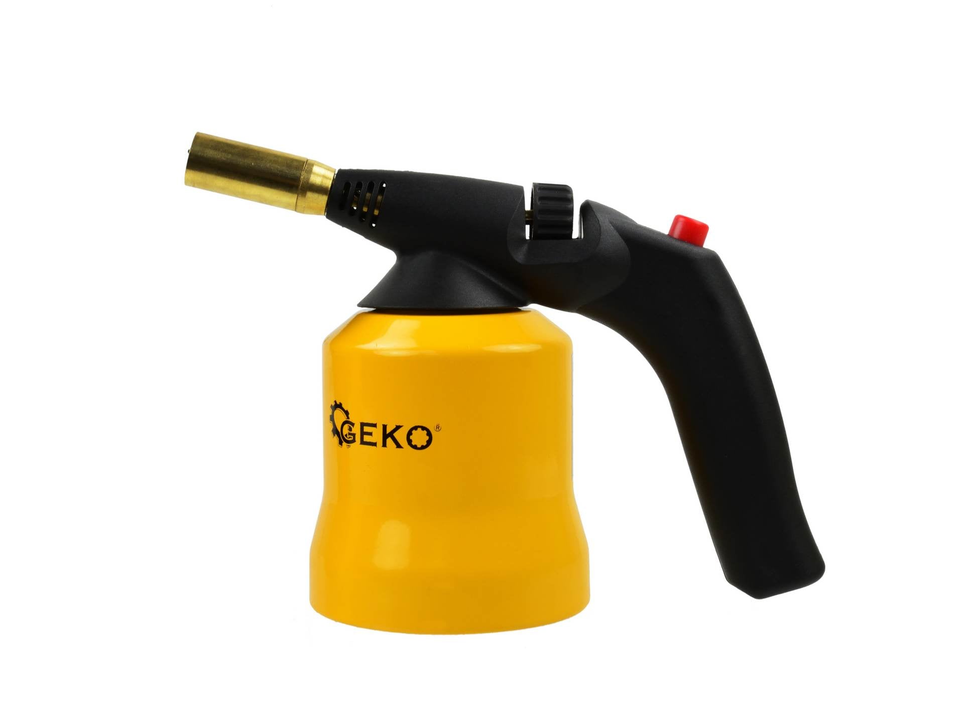 Saldatore cannello a gas portatile con accensione piezo per saldature scongelamenti e accensione barbecue, bruciatore a gas con piezoelettrico, 1,7 kW Geko