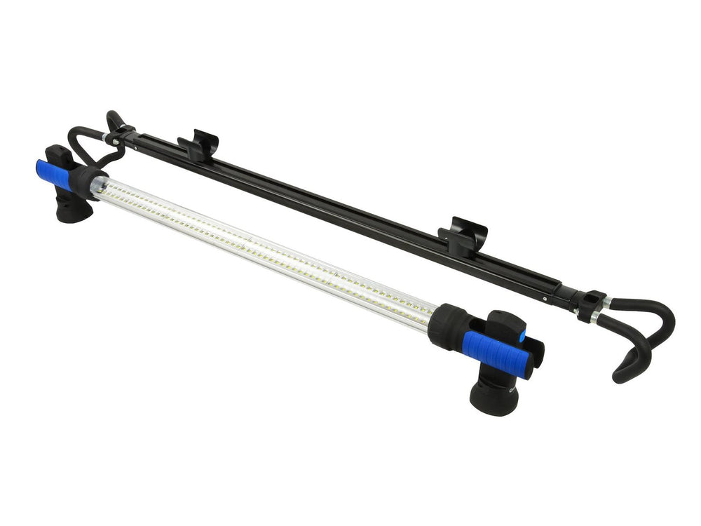 Lampada da lavoro a LED ricaricabile, magnetica, torcia per officina con 120 led, riparazione auto/emergenza/campeggio, 1, 2–1, 9 m 12/230v