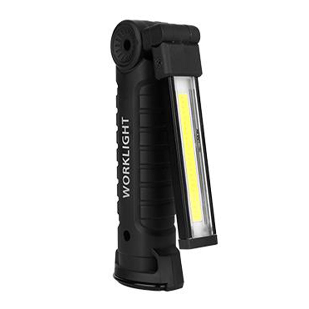 Lampada da lavoro COB LED ricaricabile, lampade di ispezione, portatile torcia con gancio appeso, per riparazione auto, campeggio e di emergenza uso, 6000K 240lm