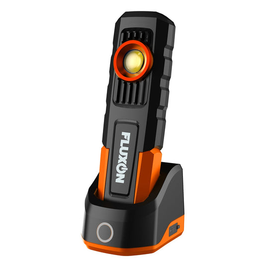 Lampada da lavoro magnetica a LED fluxon con ricaricatore, 600lm, con batteria 4400 mAh, torcia