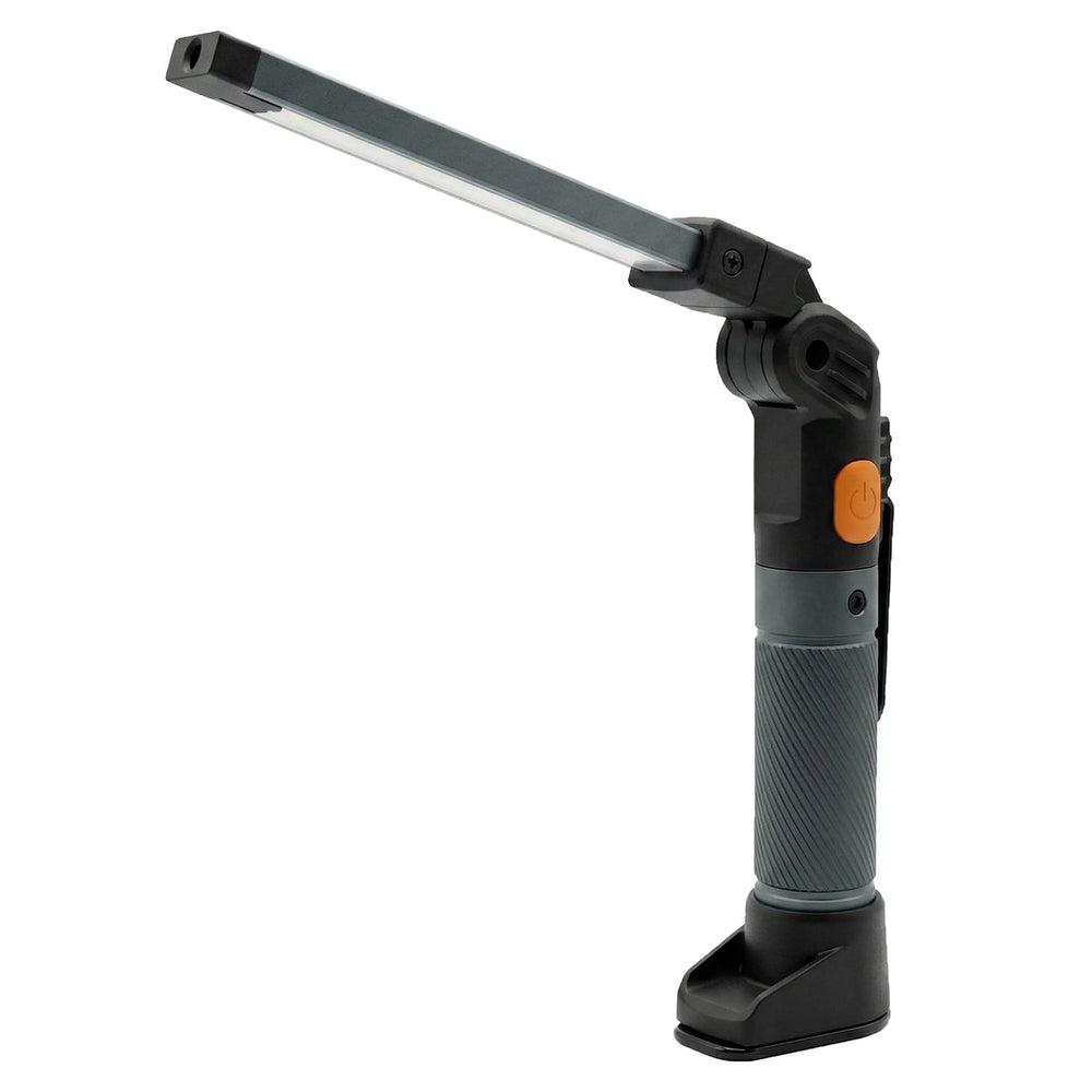 Lampada da lavoro ricaricabile a LED fluxon, 450LM, con batteria 2200mAh, testa girevole 180°, torcia