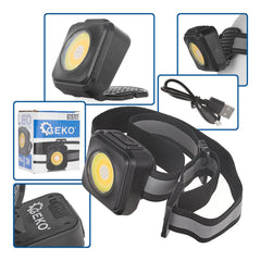 Torcia lampada frontale con batteria a LED COB da 500mAh, 3w,500 lumen