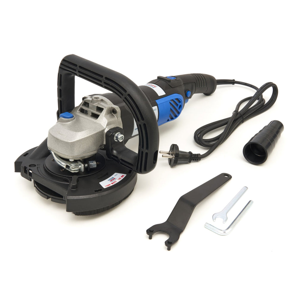 Levigatrice per calcestruzzo, 125 mm, con valigetta, velocità regolabile, 1500 W Hbm