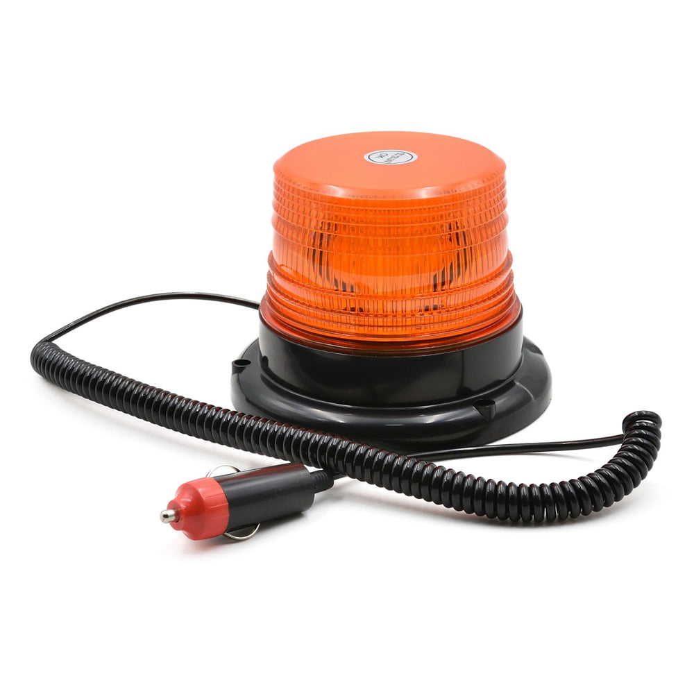 Luce lampeggiante a LED 12-24 V lampeggiante di sicurezza di emergenza con cavo da 200 cm e base magnetica per veicoli 130 x 100 mm