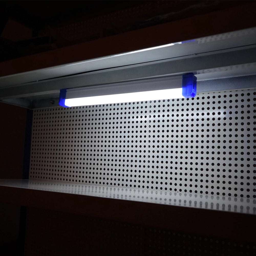 Luce LED, magnetica ricaricabile, 60w 6500k, sottopensile lampada per officina, casa, 3600mah 520 x 23 x 38 mm ip20