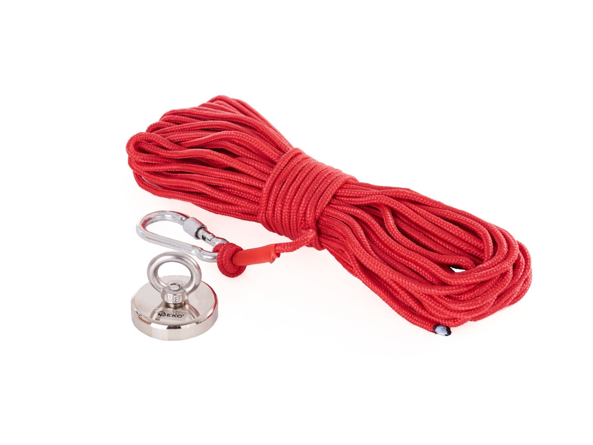 Calamita potente - set di magnete da pesca - forza di trazione 85kg - magneti al neodimio - calamite potenti con corda (20m) & guanti - magnet fishing