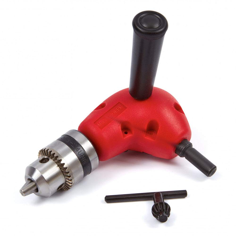 Mandrino angolare a 90° mm 10, angolo retto 90° per trapano autoserrante a T maniglia 3/8", di estensione ad di 90 gradi, strumento a tre ganasce accessorio per ad con codolo