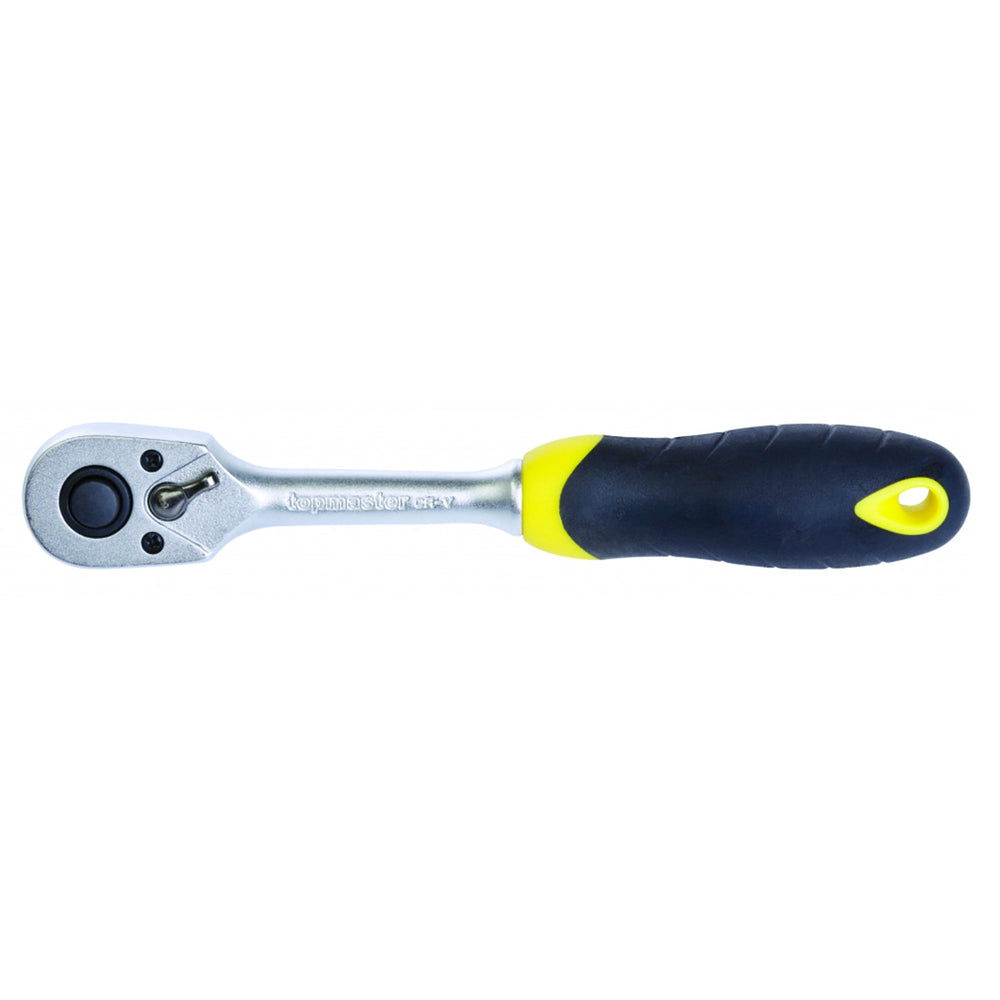 Cricchetto leva 1/4" per chiavi a bussola,,145 mm - 48 denti, Topmaster