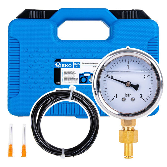 Manometro per misurare la pressione turbo auto 1–3 Bar, tester Geko