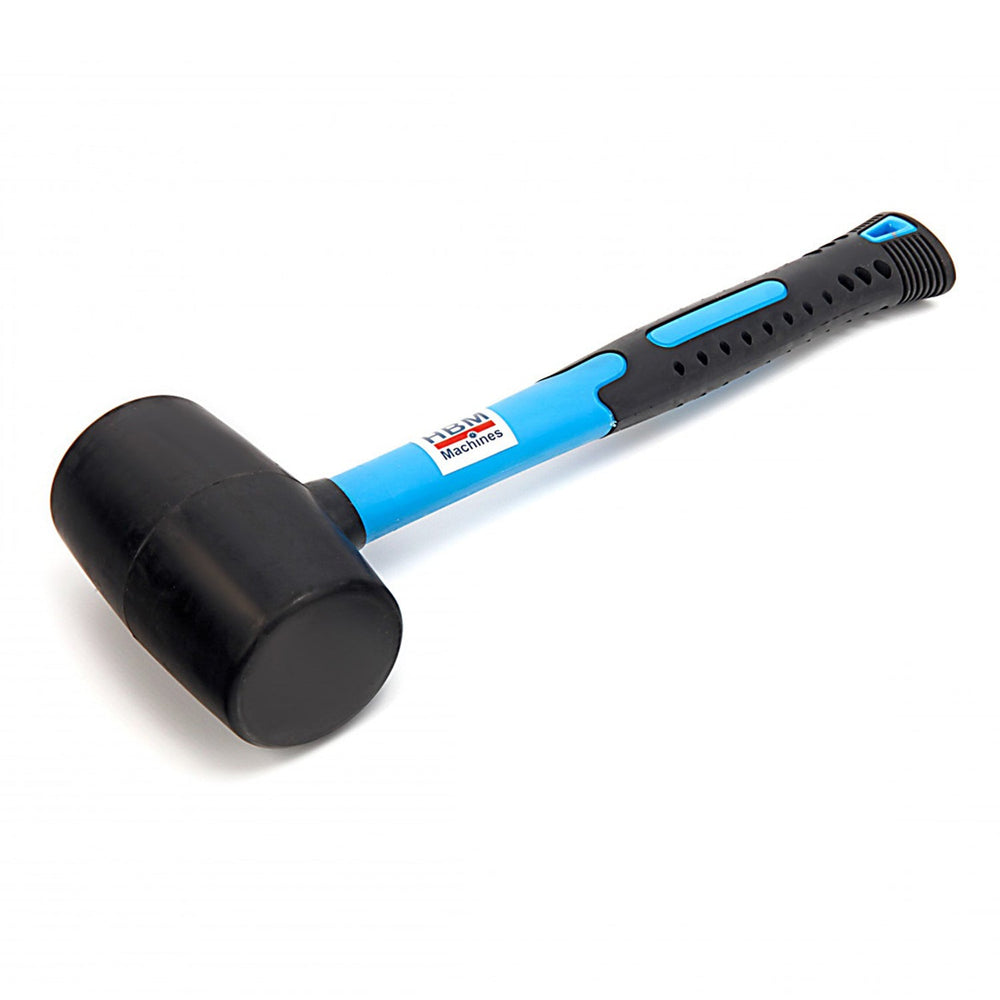 Martello in gomma professionale per campeggio e piastrelle antivibrazioni e antimacchie, attrezzi piastrellista, con manico in fibra, 675 g Hbm Olanda
