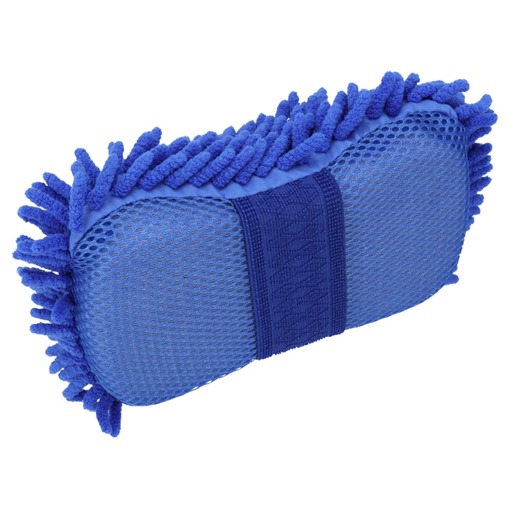 Microfibra copri spazzola, guanto in microfibra per lavaggio dell' auto, blu, spugna accessori  22 x 12 x 5cm Resser