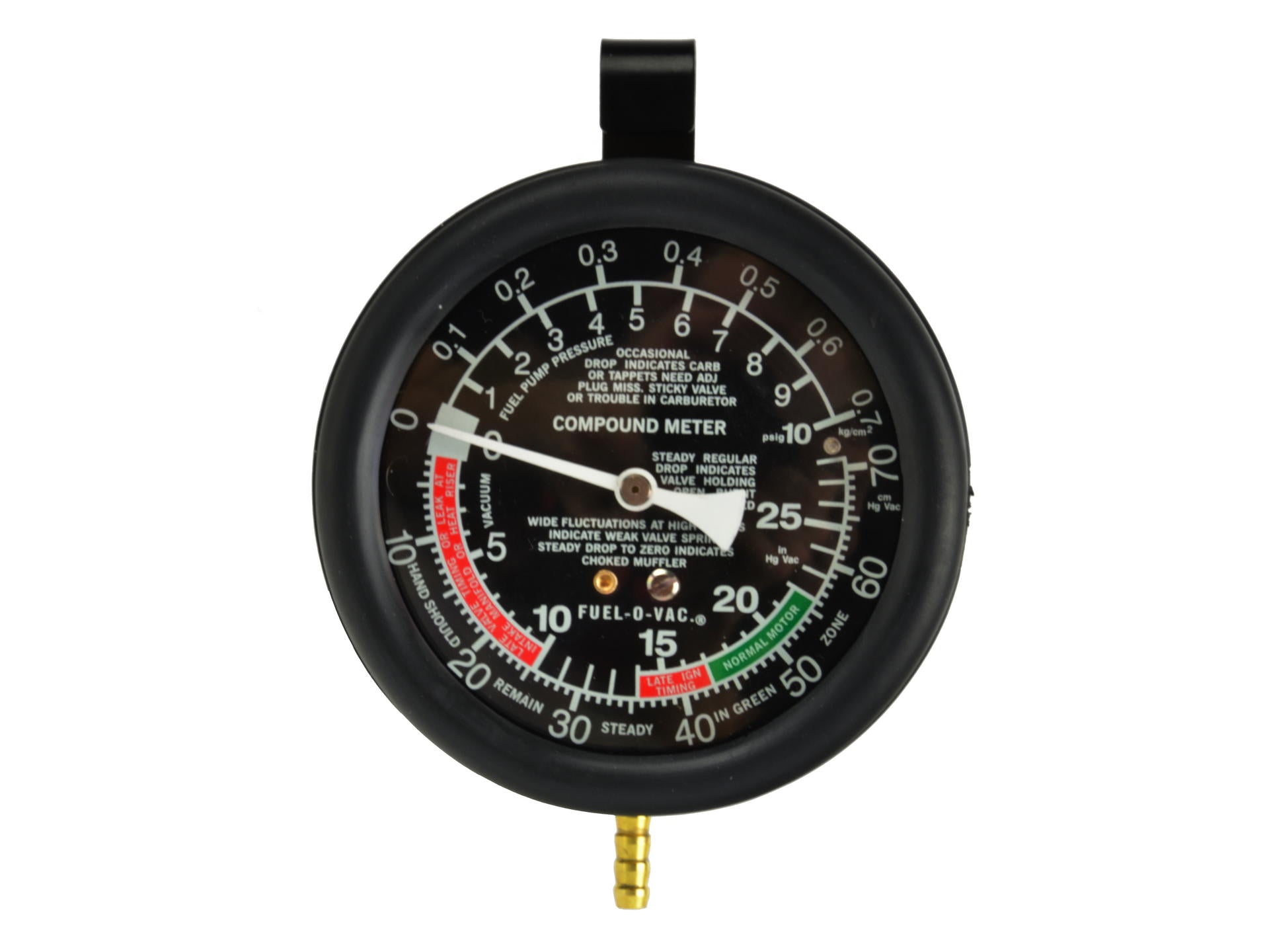 Tester pompa benzina, manometro carburatore pressione vuoto carburante auto, manometri compressione per motori benzina da 1 bar (30 mHg) fino a 0,7 bar (10 psi) per auto e moto