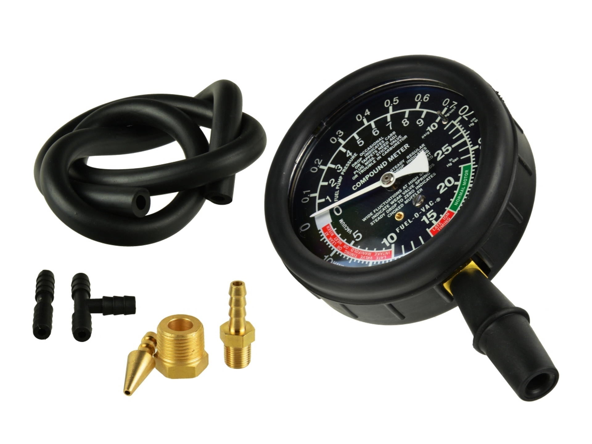 Tester pompa benzina, manometro carburatore pressione vuoto carburante auto, manometri compressione per motori benzina da 1 bar (30 mHg) fino a 0,7 bar (10 psi) per auto e moto
